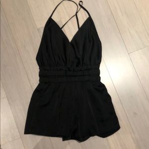 Gorgeous silky black romper